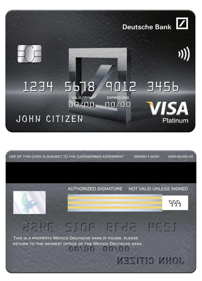 Mexico Deutsche bank visa platinum card